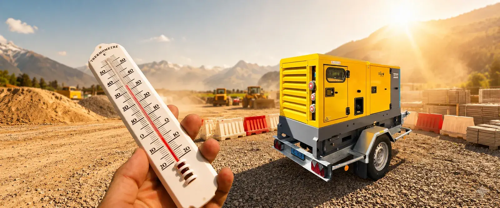 Fortes chaleurs : sécurisez l’alimentation électrique de votre chantier