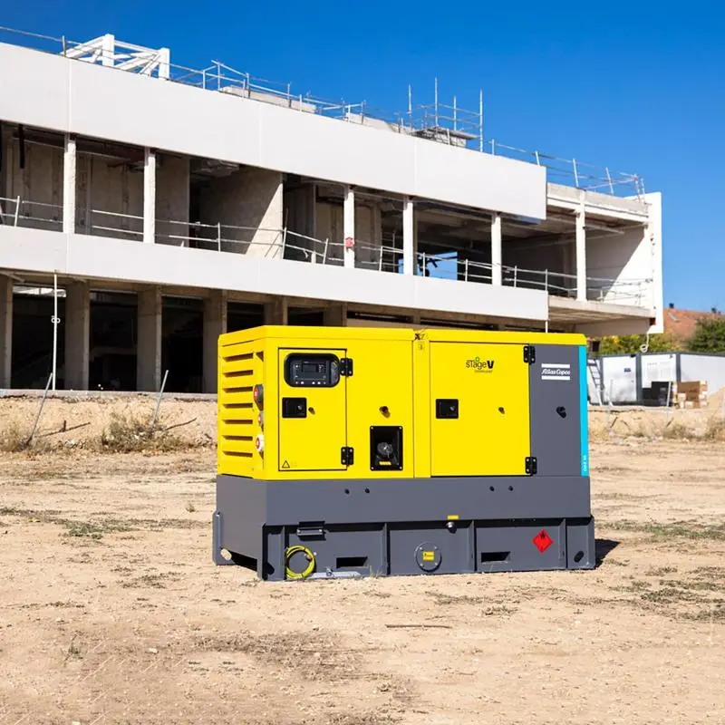 Groupe électrogène Atlas Copco préparé par EMGA