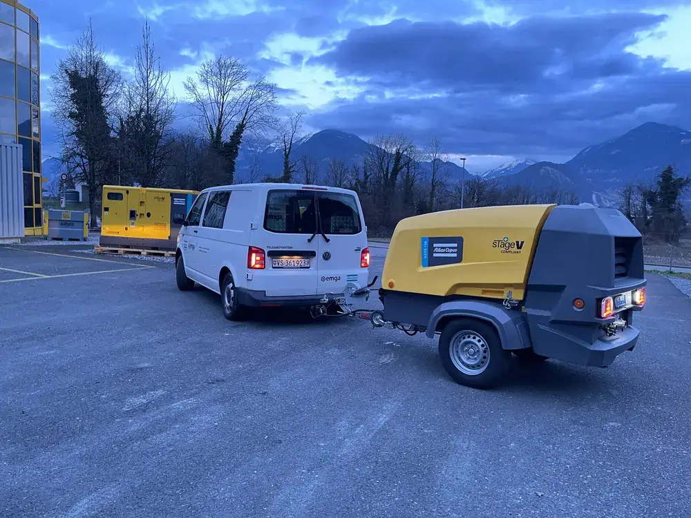 Compresseurs et équipements Atlas Copco chez EMGA à Collombey