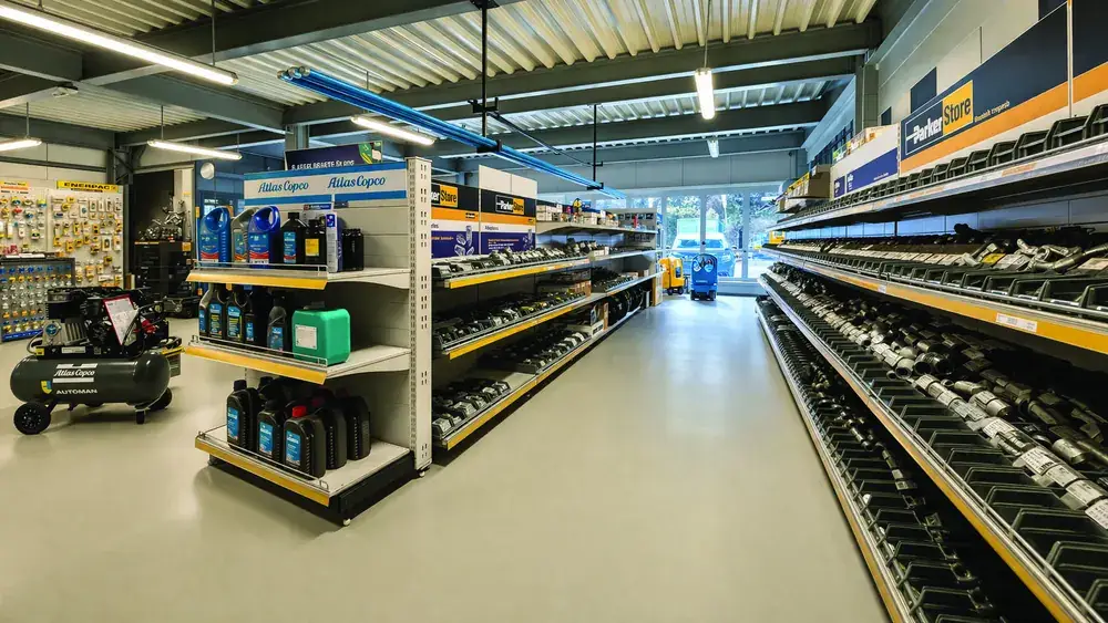 Magasin technique et ParkerStore EMGA à Collombey